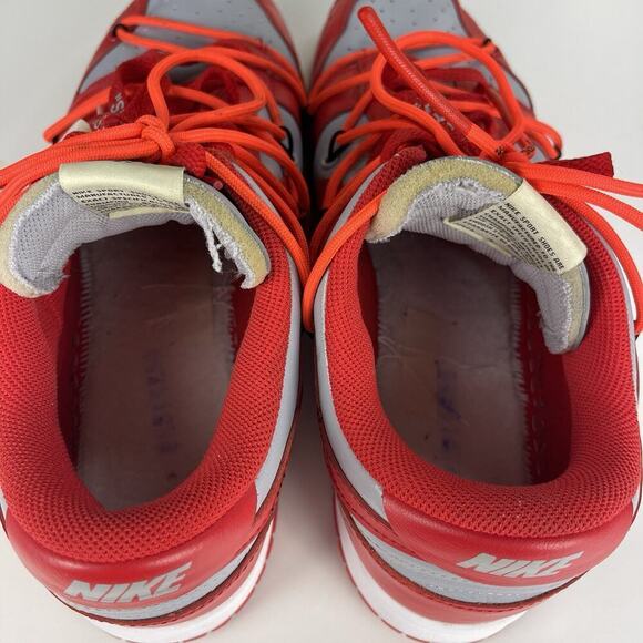 Nike Dunk Low x OFF-WHITE University Red 2019 Men's Size 11.5 AUTHENTIC - Picture 11 of 16